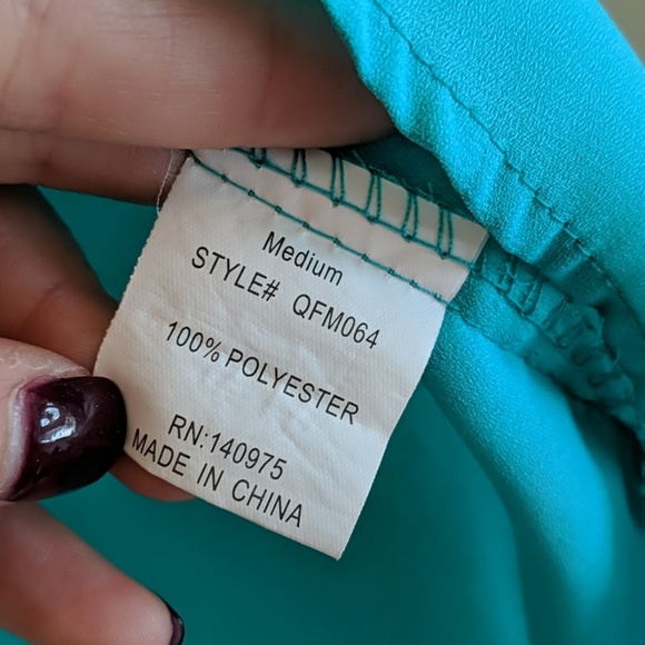 Teal blouse - Picture 4 of 4